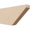 Ekena Millwork 2in. W x 6in. H x 12in. L Concord Woodgrain TimberThane Rafter Tail, Primed Tan RFTUR02X06X12CONRCPR - alternate 1